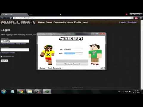 free minecraft accounts username and password